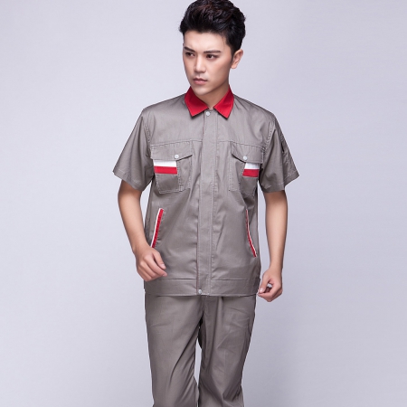 银灰色夏季工作服-2
