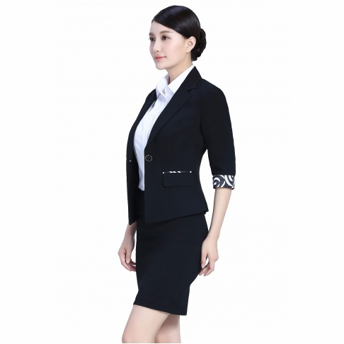 夏装半袖职业装女装-3