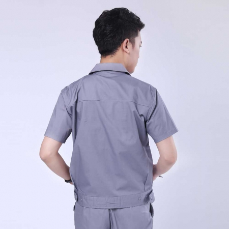 银灰色夏季工作服-4